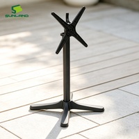 Nouvelle conception de base de table en aluminium à pieds croisés pour l'intérieur et l'extérieur, résistante à l'eau, pliable, pour la table à manger, pour l'utilisation dans les hôtels, les cafés et les meubles