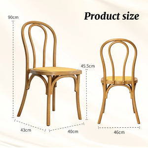 Chaise <span class=keywords><strong>bistrot</strong></span> française en rotin, chaise de salle à manger Thonet en bois courbé pour mobilier de café et restaurant rétro, chaise <span class=keywords><strong>bistrot</strong></span> - Product Image 2