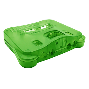 Boîtier de remplacement transparent <span class=keywords><strong>bleu</strong></span> glace Bitfunx N64 pour console de jeu rétro Nintendo64 toutes versions - Product Image 5