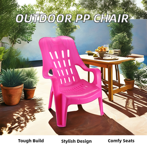 Silla de Plástico Fabricada en China, Sillas de Plástico PP para Uso en Hoteles y Restaurantes, con Reposabrazos - Product Image 4