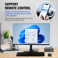 Производитель Sharerdp 12-го поколения N100 N95 четырехъядерный процессор Lan HD DP Port Intel Mini NUC PC портативный компьютер для дома