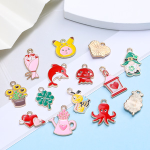 Cartoon Zinc Alloy Charms Mixed Color For DIY Jewelry Keychain <b>Bracelet</b> Earring Gift Unisex Accessory - Product Image 1