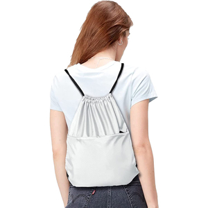 Promotional Polyester Waterproof Drawstring Backpack Sports Drawstring Promotional Bags