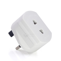 Adaptateur de prise EU à trois broches vers UK, pour rasoir, brosse à dents, convertisseur de prise de courant