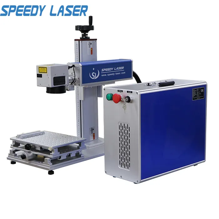 Gratis Verzending Raycus/Max/Jpt/Ipg Fiber Laser 20W 30W 50W 60W 100W Draagbare Fiber Laser-markering Graveren Snijmachine