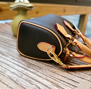 Bolsos de Lujo de Diseñador para Mujer, Mini Bolsos Cruzados Speedy, Bolsos de Mano de Alta Gama, Moda de Invierno para Mujer, Poliéster Color Caramelo - Product Image 3