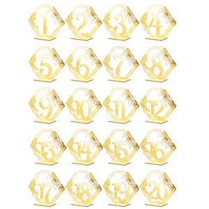 Nouvelles idées <span class=keywords><strong>de</strong></span> produits 2023 <span class=keywords><strong>table</strong></span> <span class=keywords><strong>de</strong></span> mariage en acrylique numéro 1-20 avec support pour réception <span class=keywords><strong>de</strong></span> mariage - Product Image 3