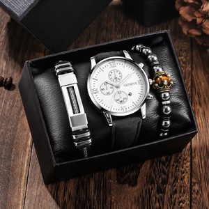 Reloj de cuarzo para hombre emparejado con pulsera de moda adecuada para el uso diario Dele <span class=keywords><strong>un</strong></span> regalo <span class=keywords><strong>a</strong></span> su <span class=keywords><strong>novio</strong></span> - Product Image 3