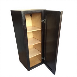 Gabinete de baño de madera maciza moderno personalizado grifo del fregadero bisagra cajón cesta madera contrachapada Backsplash colección Popular moderno - Product Image 5