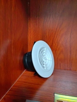 Capot de ventilation flexible en plastique ABS rond pour gaines et grilles HVAC, à économie d'énergie