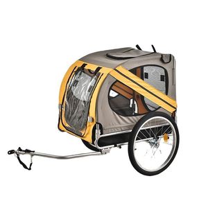 Remorque de luxe électrique à 4 roues <span class=keywords><strong>pour</strong></span> animaux de compagnie, conçue <span class=keywords><strong>pour</strong></span> la promenade des chiens, avec un design ingénieux à attacher au vélo, <span class=keywords><strong>pour</strong></span> petits chiens, en métal - Product Image 1