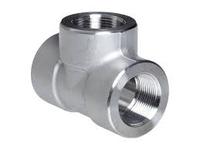 Raccord de tuyauterie forgé ASEM B16.11 ASTM A182 F316/316L F304/304L F304H F347H F310S, en forme de T, avec filetage et à souder