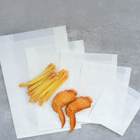 Sac en papier kraft brun et blanc personnalisé pour pâtisserie française, beignets, biscuits, en-cas, pain