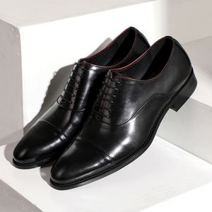 Nuevo Producto: Zapatos de Vestir Formales de Cuero Genuino de Alta Gama, Personalizados, de Caña Baja, para Hombre, Ideales para Bodas - Product Image 1