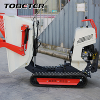 Mini-dumper sur chenilles hydraulique 500 kg 200 dm³ CE Euro 5 pour ferme, jardin, entrepôt et construction