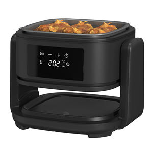Anbolife 5L <span class=keywords><strong>Friteuse</strong></span> à <span class=keywords><strong>air</strong></span> et grill d'intérieur 2-en-1 avec fenêtre en verre, 8 programmes prédéfinis, couvercle rabattable, cuisson intelligente et saine, revêtement sans huile, OEM - Product Image 4