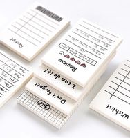 Bloc-notes de couverture Kraft en forme personnalisée de haute qualité format de poche papier magnétique collant bloc-notes mémo déchiré pour l'école et le bureau