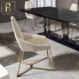 Diseñador de muebles de la sala de comedor silla nordic hotel moderno comedor restaurante hola de brazo de cuero silla - Product Image 1