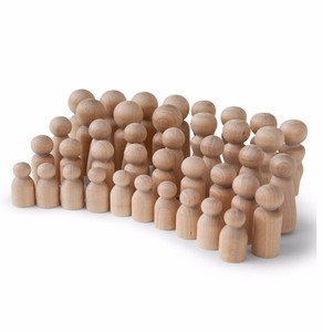 Grandi <span class=keywords><strong>Bambole</strong></span> di Legno da 3-9/16 Pollici di Altezza, Bambolotti in Legno per Artigianato e Giochi di Ruolo in Miniatura - Product Image 5