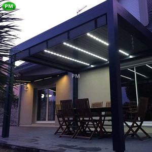 2-20% de descuento 10x12 pérgola cobertizo para vivir al aire libre creaciones de patio trasero Gazebo cubierta de patio con persianas casas de verano para jardines pequeños - Product Image 4