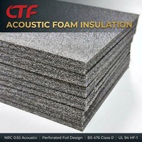 Matériau d'isolation thermique et acoustique en mousse de polyoléfine PO à cellules semi-ouvertes pour la construction de conduits HVAC, échantillons gratuits au format A4 fournis