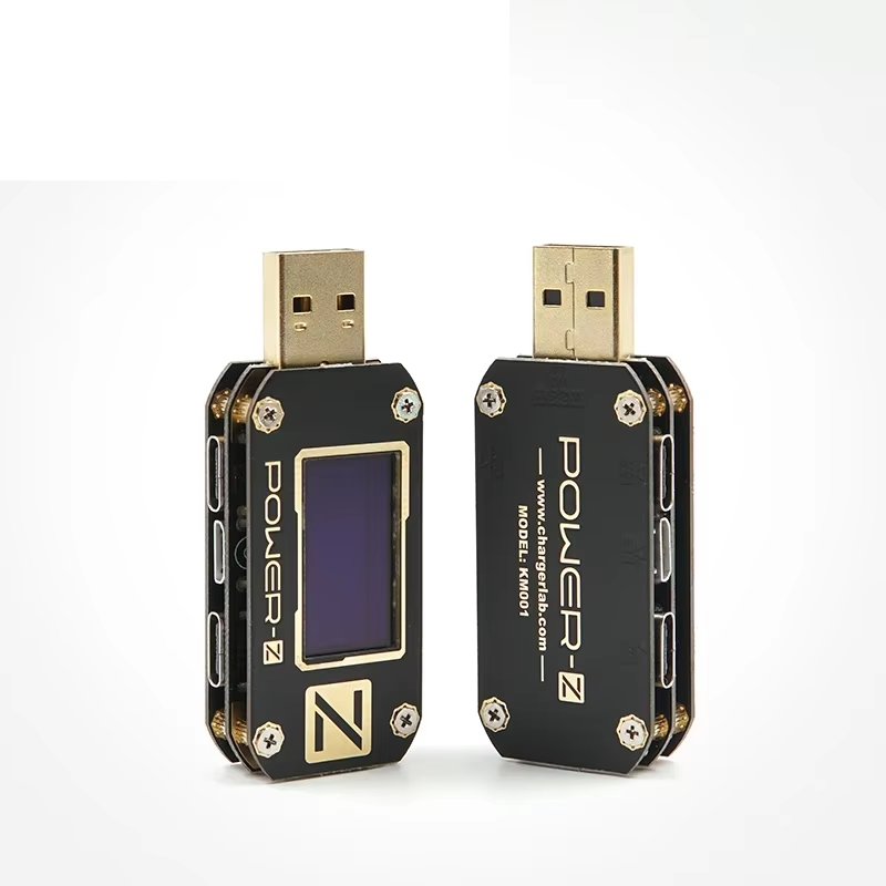 QC3.0/2,0 0-24 В POWER-Z KM001 PD тестер USB Цифровой вольтметр инструмент для тестирования напряжения и токовой пульсации двойной Type-C инструмент