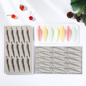 Moule rond en silicone antiadhésif sans BPA, en forme de fraise à 8 cavités, pour desserts, puddings et chocolats - Product Image 5