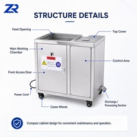 Kleine industriële mini-bananenschil-verwijderaar, -schiller en -snijder, machine voor het maken van gepelde chips