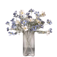 Petite fleur artificielle en soie Cosmos de style européen à tige unique pour la décoration de mariage, de la maison ou des arrangements floraux en vase