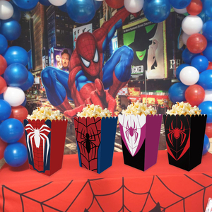 Cajas de Palomitas de Maíz de <span class=keywords><strong>Spiderman</strong></span>, 12 Piezas, Cajas de Regalo para Fiestas, Recuerdos de Fiesta de Superhéroes, Caja de Palomitas de Maíz de <span class=keywords><strong>Spiderman</strong></span> para Decoración - Product Image 3