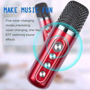 Wholesale Hot Sale Outdoor Portable Wireless Speaker Mini Speaker With Two Wireless Machine <b>Microphone</b> - Product Image 3