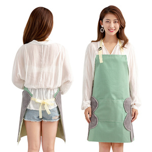 Wholesale Water-drop Oil Resistant Cooking Bib Kitchen <b>Apron</b> with Hand Wipe & Pocket for Women <b>Men</b> Chef - Product Image 5