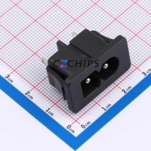 RT-C08-L0-BJ AC Power Connector Through hole Component (THT) Connector IEC 320-C8 1 2 Panel Mount - Product Image 1