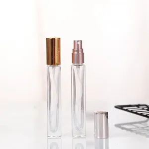 Botella de Perfume Cuadrada con Logotipo Personalizado, 10ml 15ml 20ml 30ml 50ml 100ml, Recargable, de Vidrio, con Atomizador, para Perfume y Aceites Esenciales - Product Image 2