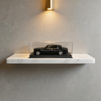 Vitrine en acrylique transparente en gros pour modèles de voitures et figurines, boîte de présentation anti-poussière avec base, décoration intérieure pour chambre et bureau