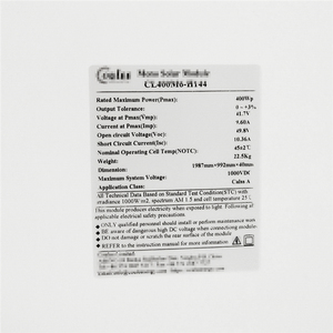 Panel Solar de 2020 células, Conector de Cable Solar On/off-grid/sistema híbrido de energía, 156 W, <span class=keywords><strong>precio</strong></span> de la India, gran estilo, Alibaba, 425 - Product Image 4