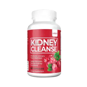 Private Label Kidney Cleanse Supplement Capsules Boost Kidney Functions Conezyme Q10 Kidney Cleanse Capsules