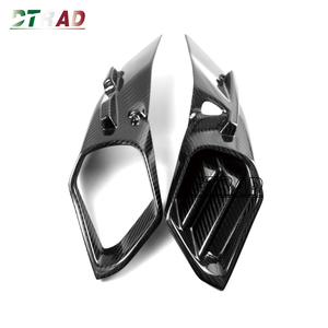 Cache d'admission d'air avant en fibre de carbone noir brillant pour moto <span class=keywords><strong>KAWASAKI</strong></span> <span class=keywords><strong>H2</strong></span> <span class=keywords><strong>H2R</strong></span> 2015-2023, protection de remplacement d'origine - Product Image 2