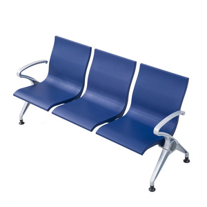 Silla de espera industrial nacional GY-AL93PU de tres plazas con reposabrazos para uso en aeropuertos, estaciones de tren y hospitales - Product Image 1