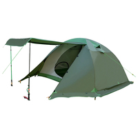 Tente de camping Wildrex Outdoor pour 4 personnes, quatre saisons, imperméable, chaude, avec poteaux en aluminium, double toit, 4,2 kg