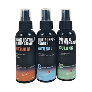 Kit de Soin et d'Entretien Polyvalent <span class=keywords><strong>pour</strong></span> <span class=keywords><strong>Cuir</strong></span> : Crème, Huile, Cire, Nettoyant, Conditionneur et Polissant <span class=keywords><strong>pour</strong></span> Canapés et Chaussures, 3 x 120ml, avec Serviette Blanche et Brosse - Product Image 2