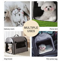 BunnyHi PET047 Porte-animaux de compagnie intérieur et extérieur Produits de voyage Cage pour chat et chien