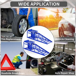 2 Gói Nhiệm Vụ Nặng Nề Thủy Lực Xe Dốc 5 Tấn Khả Năng Tải Có Thể Điều Chỉnh Chiều Cao Xe Tải Ô Tô Sửa Chữa Đường Dốc Cho Nhà Để Xe Xe - Product Image 6