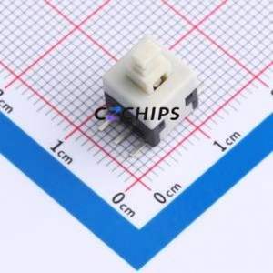 PS-8055SVB-6PLA Push Button Switch SMD Switch No Lock Rectangle Plunger 500mA 24V - Product Image 1