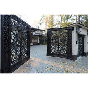 最も好意的な素敵なスイング古典的な金属ゲート錬鉄製のゲート