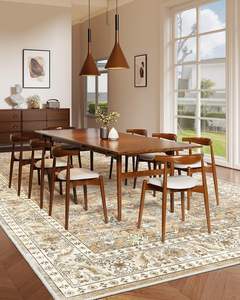 <span class=keywords><strong>Tappeti</strong></span> di <span class=keywords><strong>Design</strong></span> moderno antiscivolo in poliestere spessi per <span class=keywords><strong>soggiorno</strong></span> camera da letto stampa floreale tappeto resistente alle macchie per la casa arredo ufficio - Product Image 2