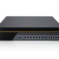 1U 机架式服务器无风扇迷你电脑 N5105 四核 6LAN 网口 Celern ESXI AES-NI POEPfsense 防火墙路由器网络系统电脑