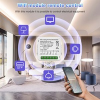 Module d'interrupteur intelligent Tuya WiFi à design rabattable en PC, 16A, 1 canal, pour automatisation de la lumière, idéal pour hôtels et maisons
