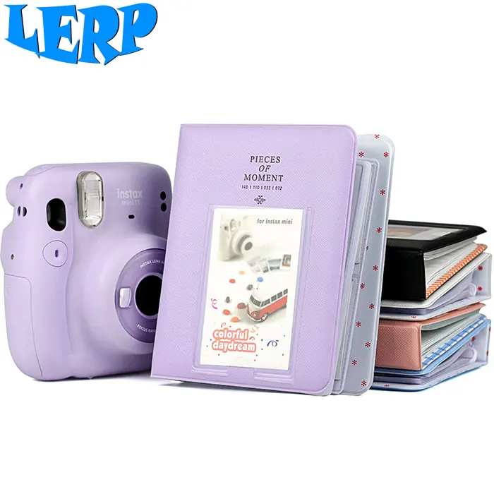 Lerp & PVC klassisch für 3 Zoll 64 Taschen Fujifilm Instax Mini Album PVC