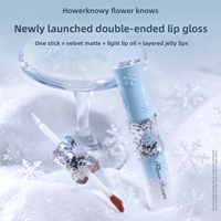 Flower Knows Nouvelle Collection Snow Ballet Double-Head Lip Glaze